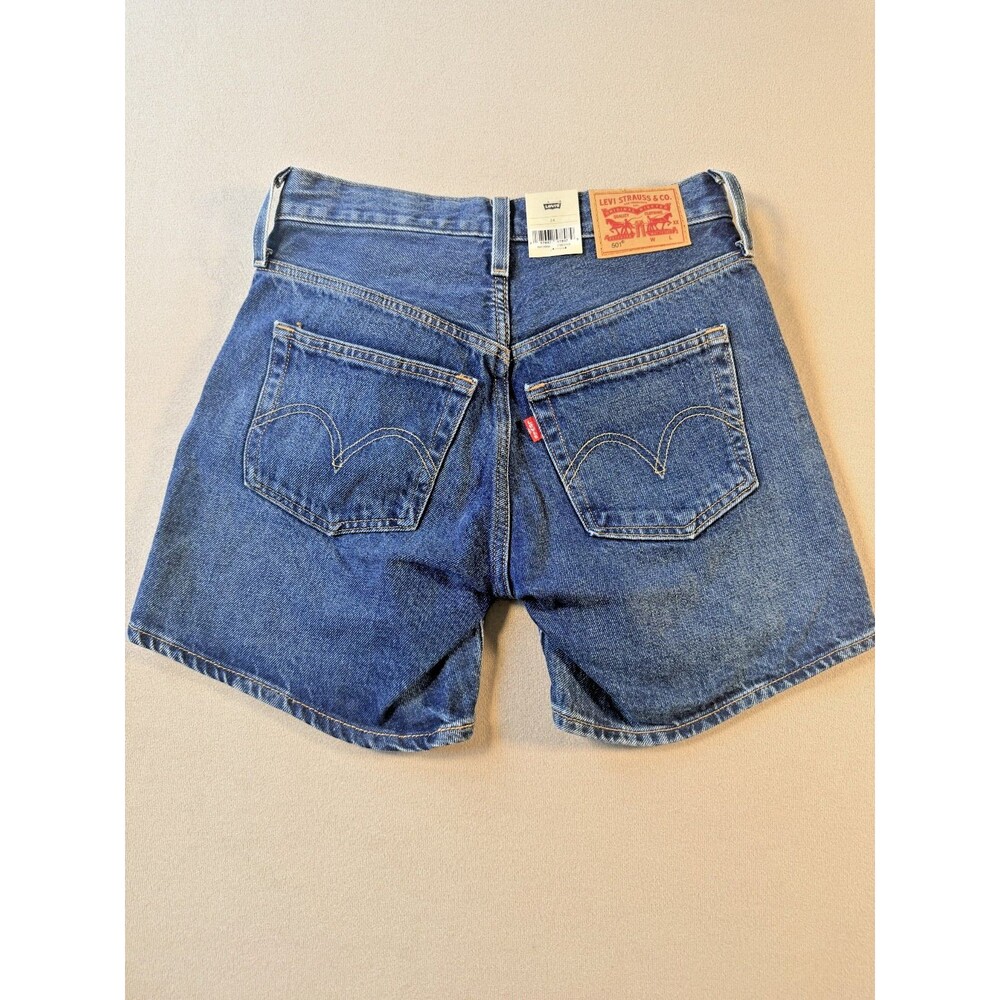 NWT Levi's 501 Shorts Womens High Rise Sz. 24 100% Cotton Mom Shorts